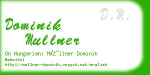 dominik mullner business card